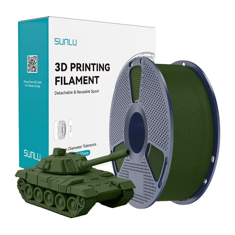 Sunlu PLA+ High-Speed Olive 3D printera