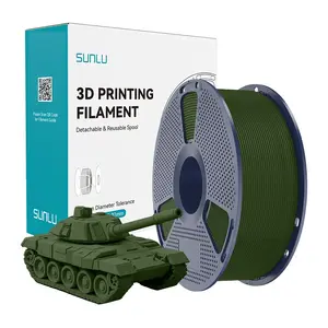 Sunlu PLA+ High-Speed Olive 3D Printer Filament, PLA+ material, high-speed formulation