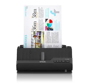 Scanner Epson ES-C320W ADF and sheet-fed, 600 x 600 DPI, A4, duplex, 20-sheet feed, Black