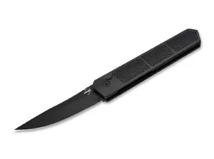 Automatic Knife BOKER PLUS Kwaiken Grip Auto, black blade and handle, model 01BO474