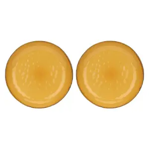 Set of 2 Round Bowls Rose&Tulipani Concerto Ocra – Yellow, 30 cm