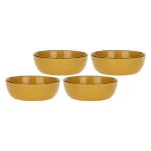 Salad bowls set Rose&Tulipani Concerto Ocra — 4 pieces, yellow, 20 cm