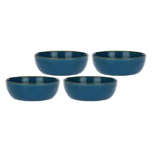 Salad bowls set Rose&Tulipani Concerto Blu Avio — 4 pieces, navy blue, 20 cm