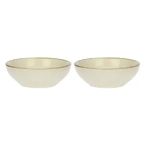 Salad bowl set Rose&Tulipani Concerto Avorio — 2 pieces, ivory, 26 cm