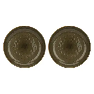 Set of 2 round bowls Rose&Tulipani Concerto Grigio Tortora – grey-brown, 30 cm