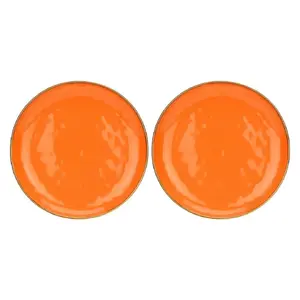 Round Platter Set Rose&Tulipani Concerto Arancione — 2 pcs, orange, 32 cm