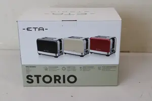 Toaster ETA Storio ETA916690040 — 2-slot, 930 W, stainless steel housing, beige, reheat/defrost, 7 power levels