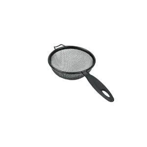 Sieve Moon by Metaltex model IT01112810, epoxy-coated stainless steel mesh with PP handle, black, 7 cm mesh diameter