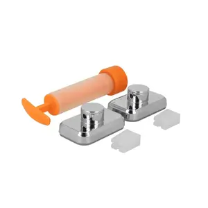 VacuumFix Luxy vacuum mounting set METALTEX IT01404999, 7.5×4.5 cm suction pad, up to 5 kg, chrome finish, PP