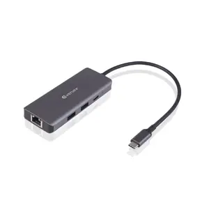 Док-станция и порт-репликатор eSTUFF ES623013 с USB Power Delivery 100W HDMI 4K Ethernet Серый