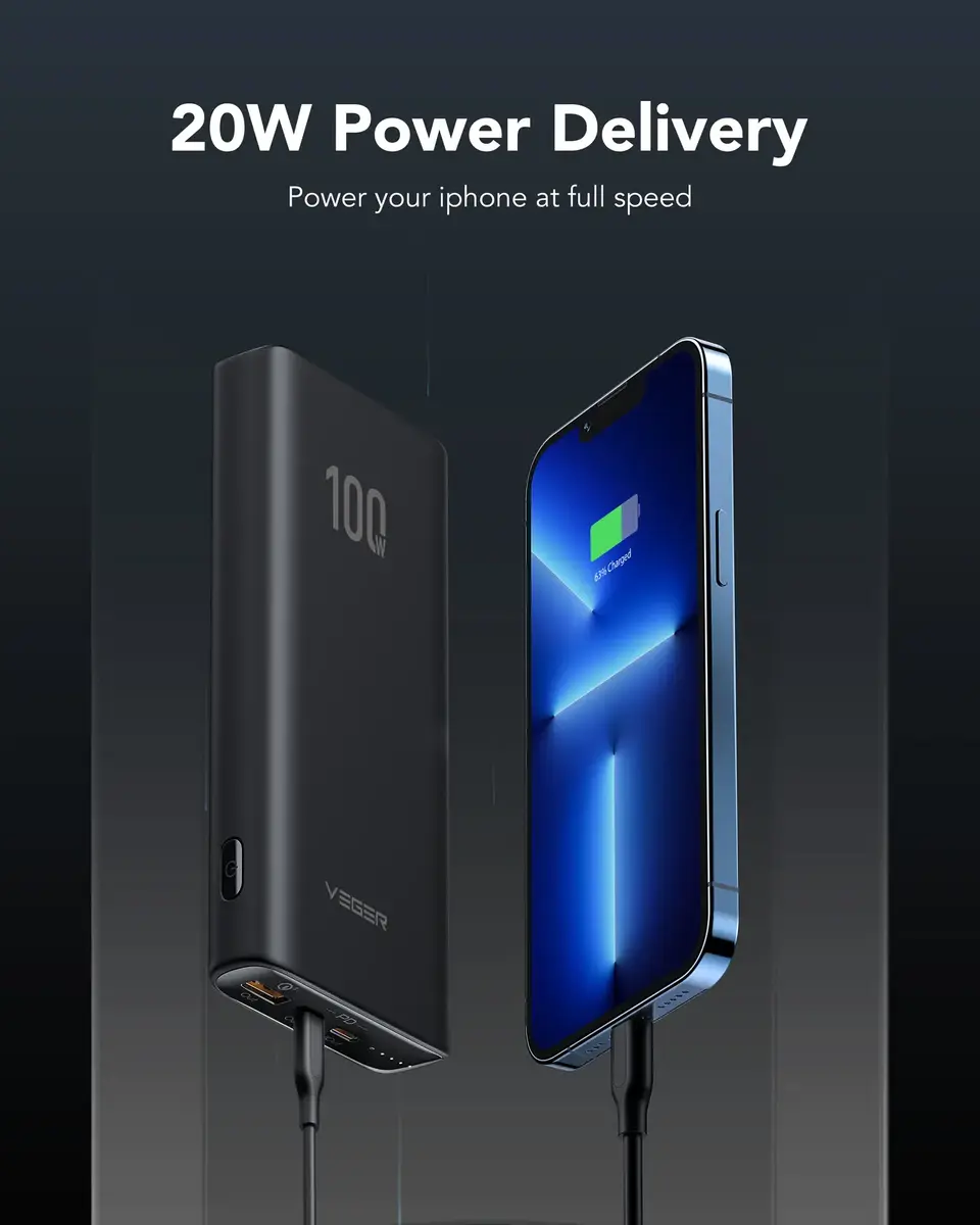 Veger TC100 VG-W2032C-100 powerbanks 20000mAh Photo 4