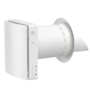 Рекуператор HiSmart HT260522 для тонкой стены, одно помещение до 46 м² с датчиком CO₂, Wi‑Fi (Tuya), белый