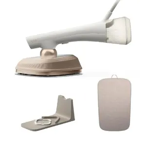 Philips GC213/10 garment steamer and iron 1800 W with 90 g/min steam boost, 2.5 m cord, and StyleMat in white and nougat