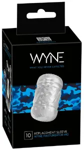 WYNE Sleeve for No. 10 replacement TPE stroker sleeve, 11.5 cm length, inner Ø 2 cm, outer Ø 6.8 cm