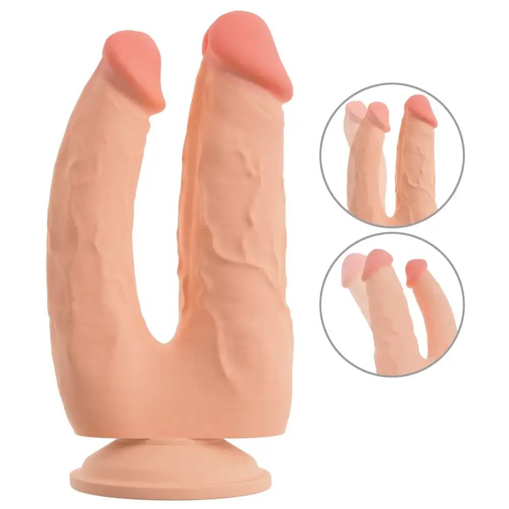 Nature Skin Bendable Double Penetrator двойной фаллоимитатор Photo 2