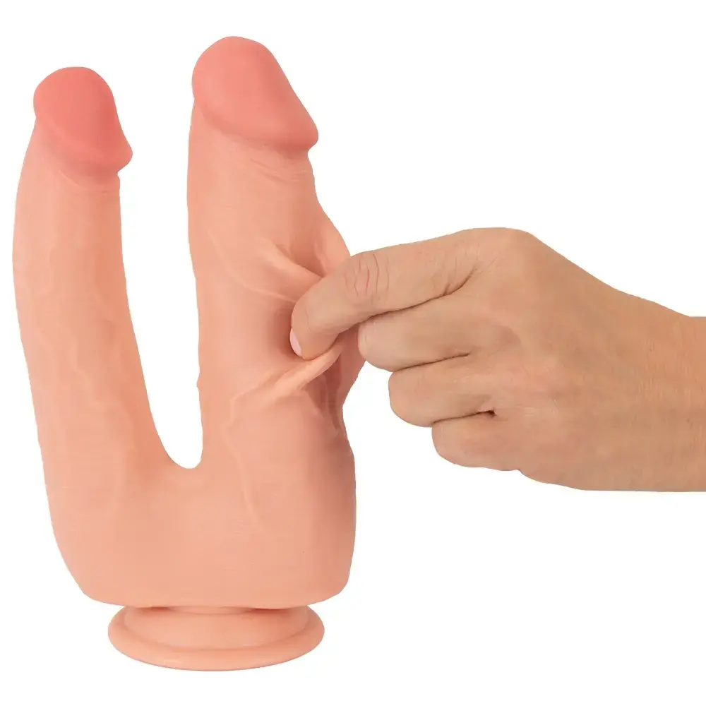 Nature Skin Bendable Double Penetrator двойной фаллоимитатор Photo 9