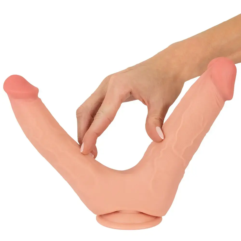 Nature Skin Bendable Double Penetrator двойной фаллоимитатор Photo 11