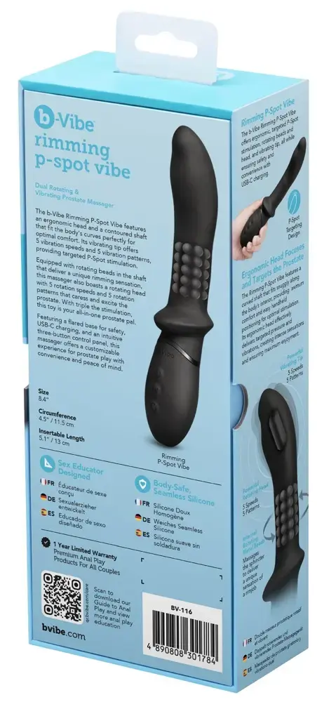b-Vibe Rimming P-Spot Vibe анальный вибратор Photo 10