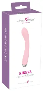 Vibrators beau cœur Kireya Curved Vibra — izliektu silikona vibrators, 10 režīmi, USB uzlāde