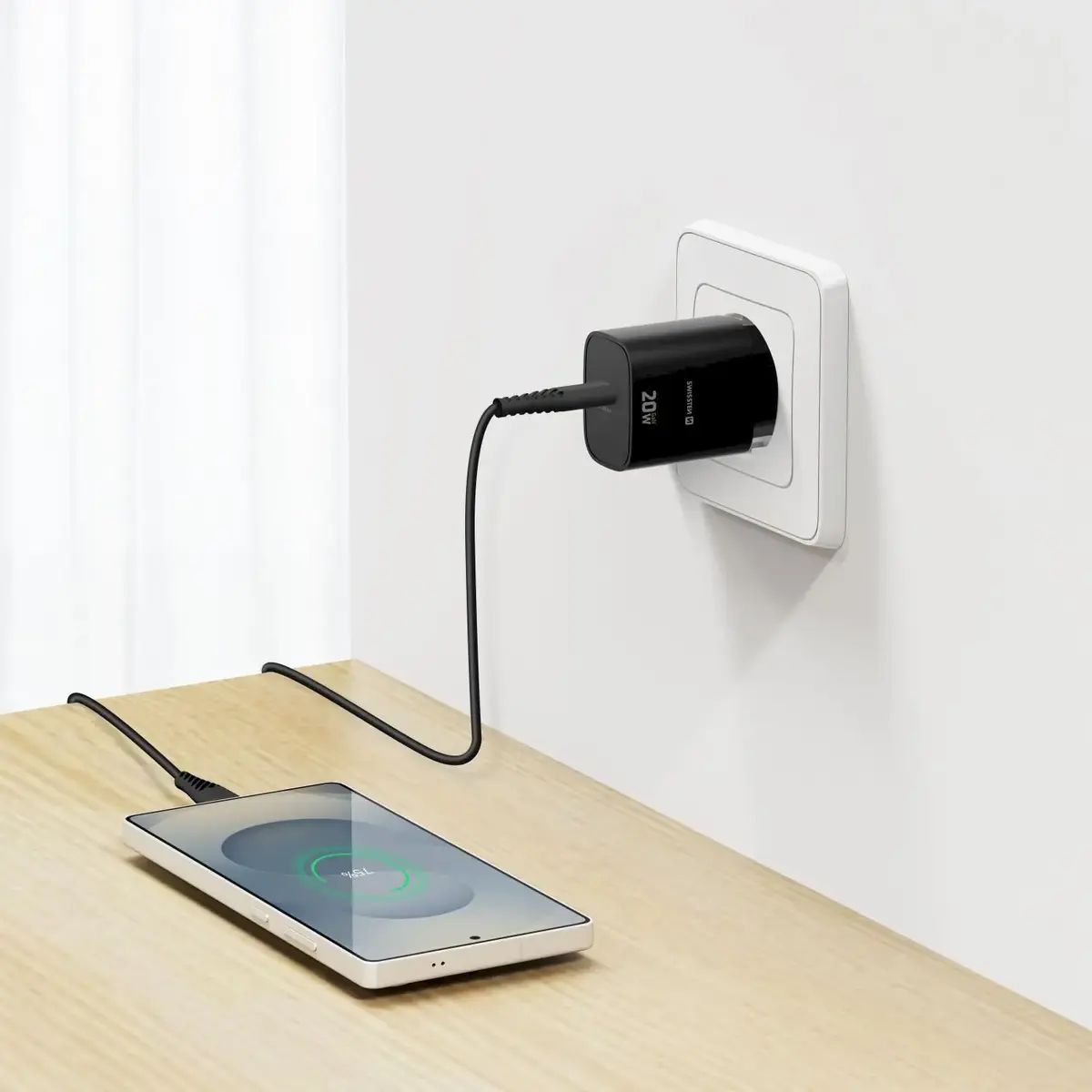 SWISSTEN Edge Travel USB-C GaN 20W Charger Photo 9