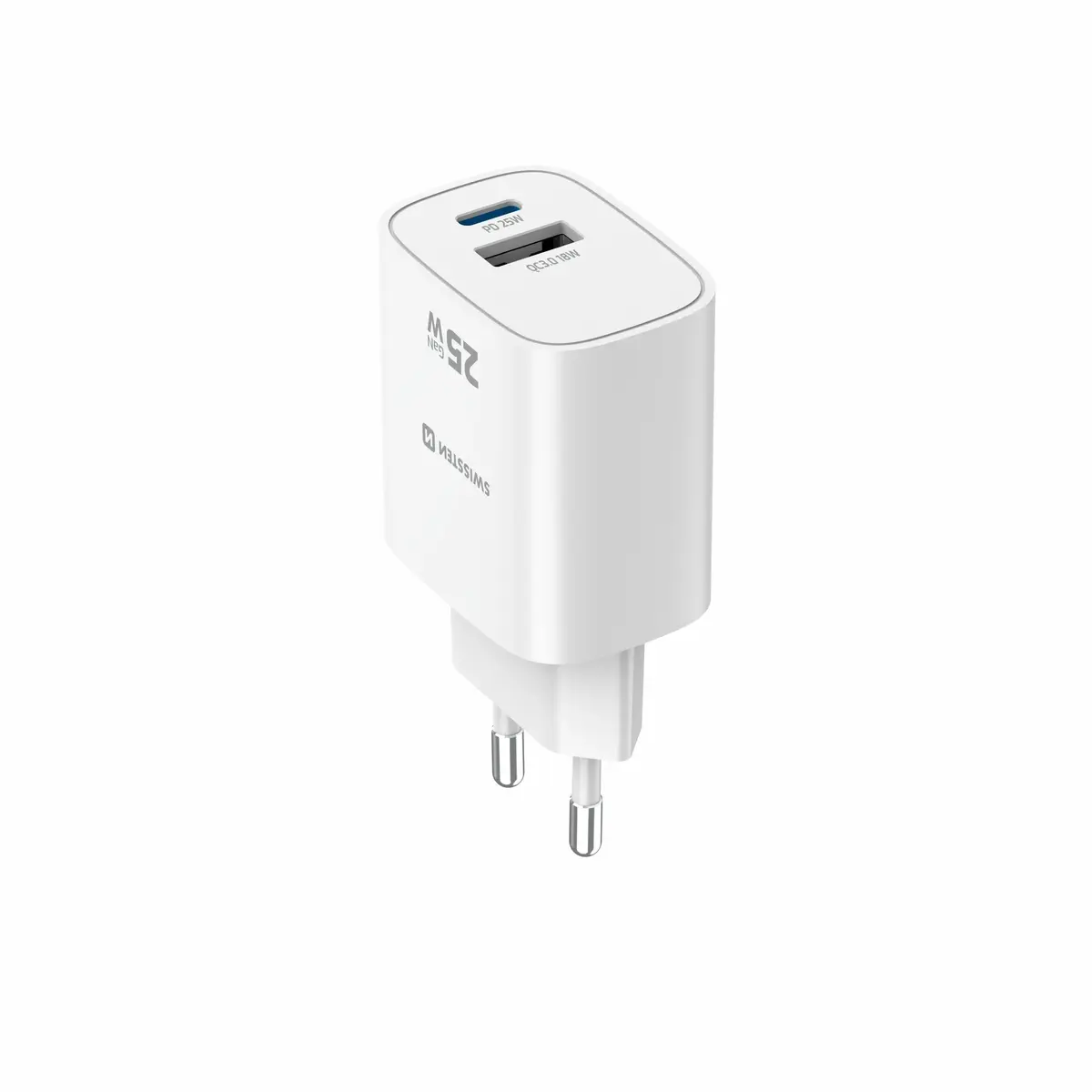 SWISSTEN Edge Travel USB-C PD 25W + USB-A QC 18W Photo 3