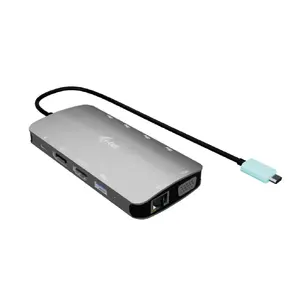 Docking Station ITEC i-tec USB-C Metal Nano 3x Display (DP, HDMI, VGA) with Power Delivery 100 W, 4x USB-A, Gigabit Ethernet
