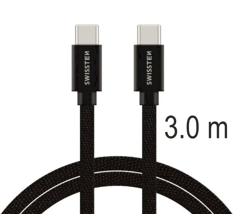 SWISSTEN кабель USB-C — USB-C Quick Charge 3.1 3 м Photo 3