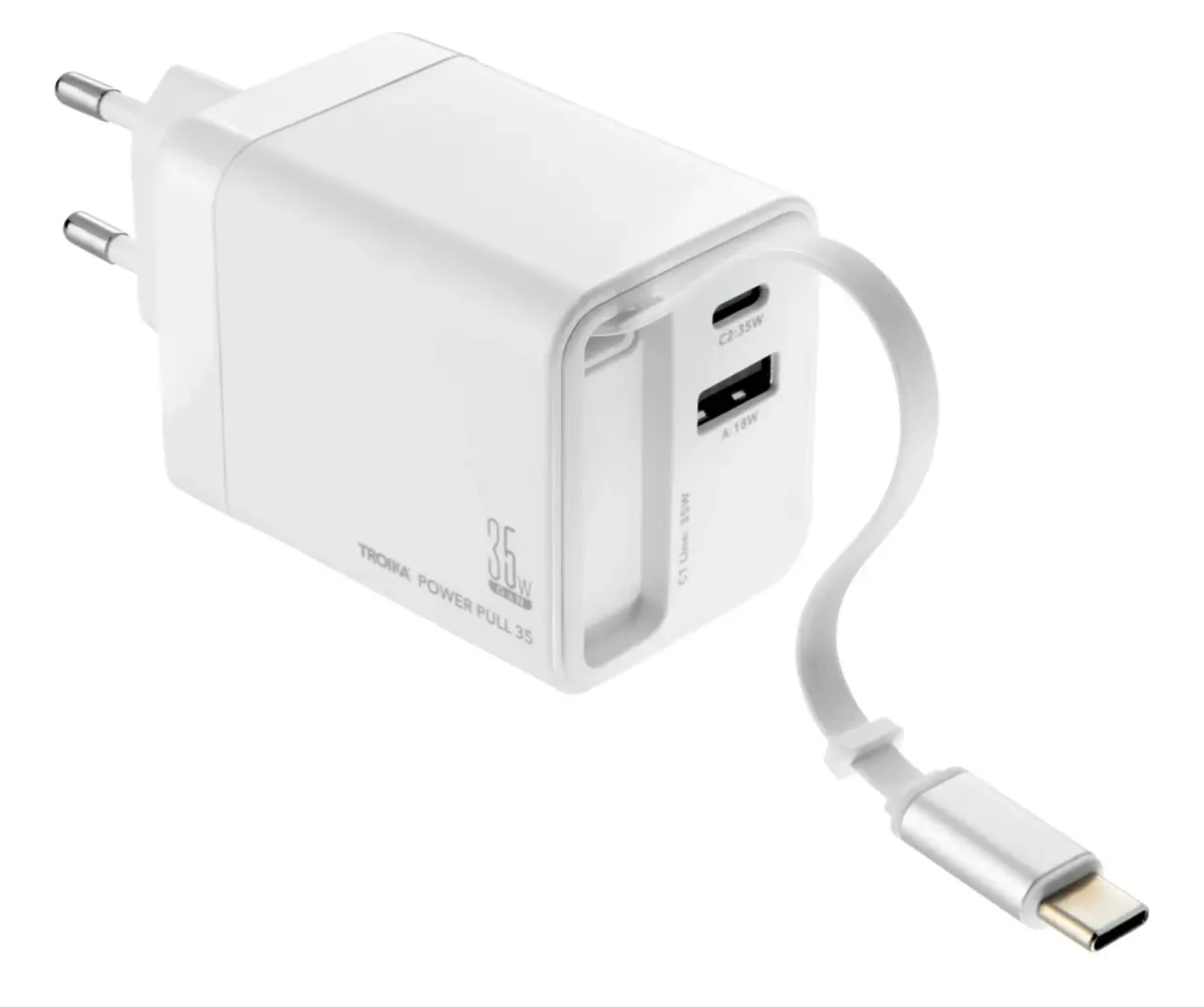 TROIKA CHA35 Indoor AC Fast Charger USB‑C Photo 3