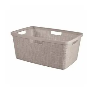 Veļas grozs Curver Jute 46L no plastmasas, bēšs