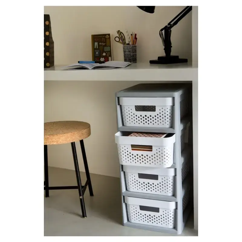 Curver Infinity atvilktņu skapis uz riteņiem 4 x 11L Photo 3