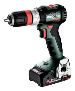 Bezvadu triecienurbjmašīna Metabo SB 18 L BL Q 18V 2.0Ah bezsuku 1700 apgr/min patrona 13 mm urbšana koks 40 mm