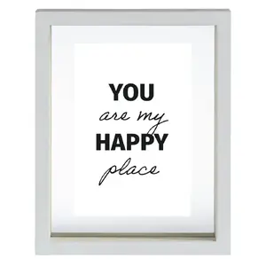 Фоторамка HAMA Happy — одиночная, MDF белая, для фото 10×15 см, с сертификатом FSC
