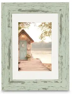 Picture frame HAMA Cottage single, polystyrene, mint colour, for 30x40 cm picture