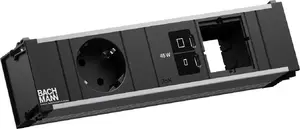Сетевой блок Bachmann CONI с 1x розеткой CEE 7/3, 1x USB-C PD 45W, 1x сетевым штекером, кабель 0,2 м