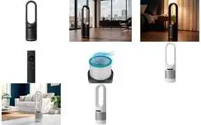 Tower Fan HANSA AM-046 30 W bladeless 82 cm white/silver with remote control