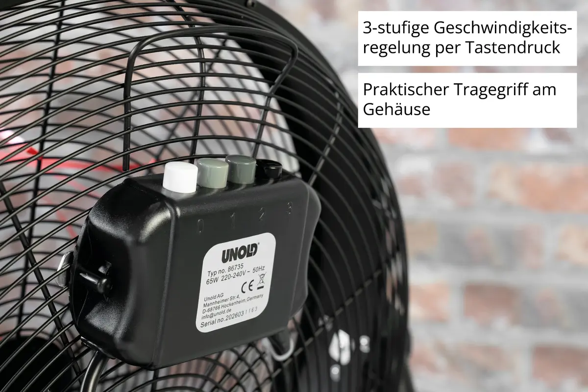 Bezrotoru grīdas ventilators Unold Esge 86735 Photo 5