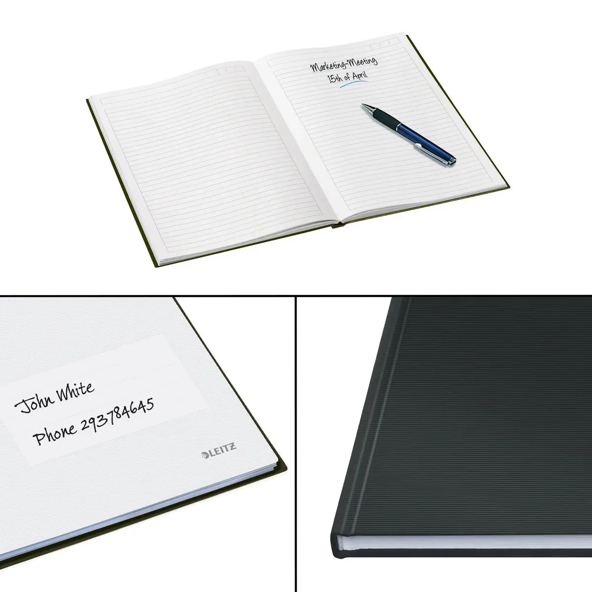 Leitz Solid Hardcover Notebook A5 Lined 80 g/m² Photo 3