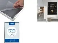 Poster Frame EUROPEL Economy DIN A5, 25 mm rounded anodised aluminium profile, silver, 1 piece