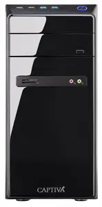 Desktop PC Captiva 100449 — AMD Ryzen 7 5700G, 16 GB DDR4, 250 GB SSD + 4 TB HDD, AMD Radeon Graphics, 350 W, Black