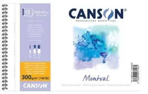 CANSON Montval art paper 12 sheets 300 g/m² Photo 2