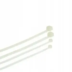 Cable tie Plastrol white 4.8 x 300 mm nylon pack of 100