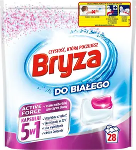 Veļas kapsulas Bryza Active Force 5in1 baltiem — Bryza Kapsułki do białego 5w1