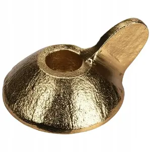 Candle Holder for Taper Candle Lumarko HOME STYLING COLLECTION LOFT Aluminium Gold