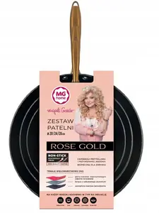 Frying Pan Set berlinger haus ZESTAW PATELNI ROSE GOLD — 20 cm, 24 cm, 28 cm