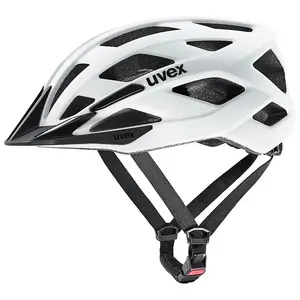 Half helmet UVEX i-vo 2 — white matt, black straps, model 41/0/660/02/17