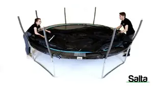 Outdoor Trampoline Salta Cosmos 427 cm — model 5263A, black, round with safety net