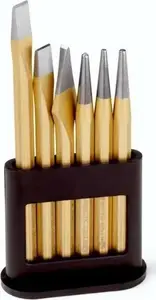 Punch and Chisel Set UN 6-piece (model 9R 421 000 0) - metal punches and chisels