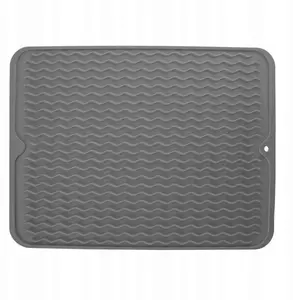Dish Drying Mat Lumarko rubber gray 40x30.5 cm