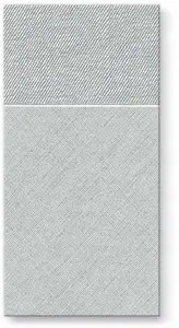 Paw foldable 1/8 cutlery pockets, grey, 40x40 cm, pack of 25