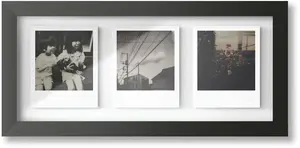 Рамка для фотографий POLAROID Polaroid Studio Photo Frame Triptych - Black, триптих для трех снимков